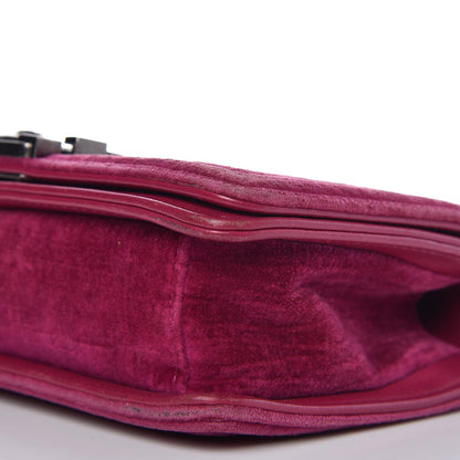 Chanel Velvet Quilted Small Boy Flap Fuchsia 8 of 11