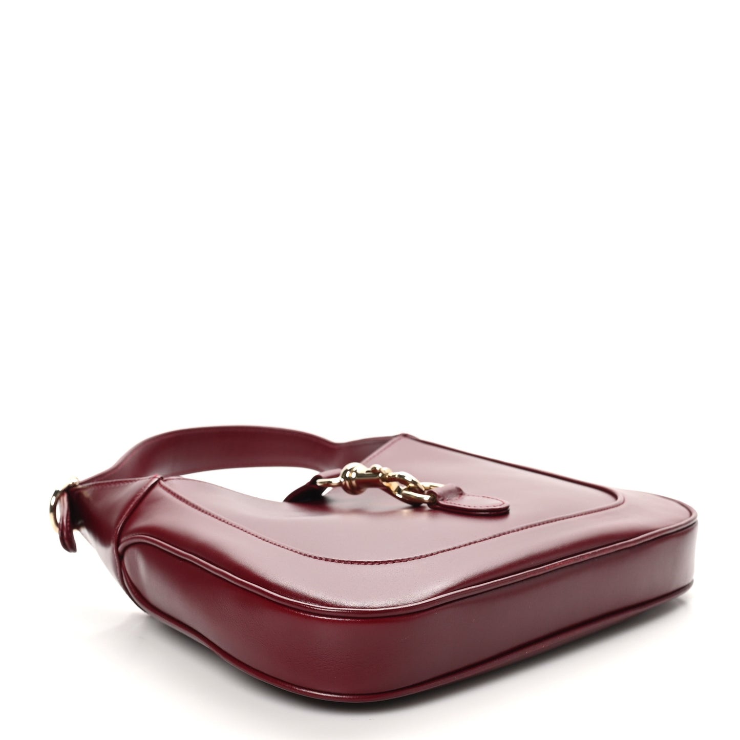 Calfskin Small Jackie Shoulder Bag Rosso Ancora