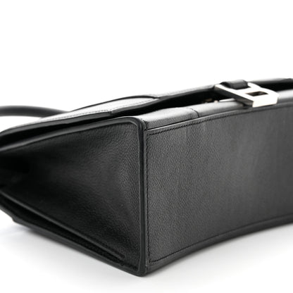 Balenciaga Grained Calfskin Medium Hourglass Top Handle Bag Black 7 of 19