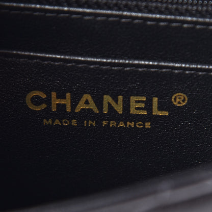 Chanel Lambskin Quilted Mini Square Flap Black 8 of 9