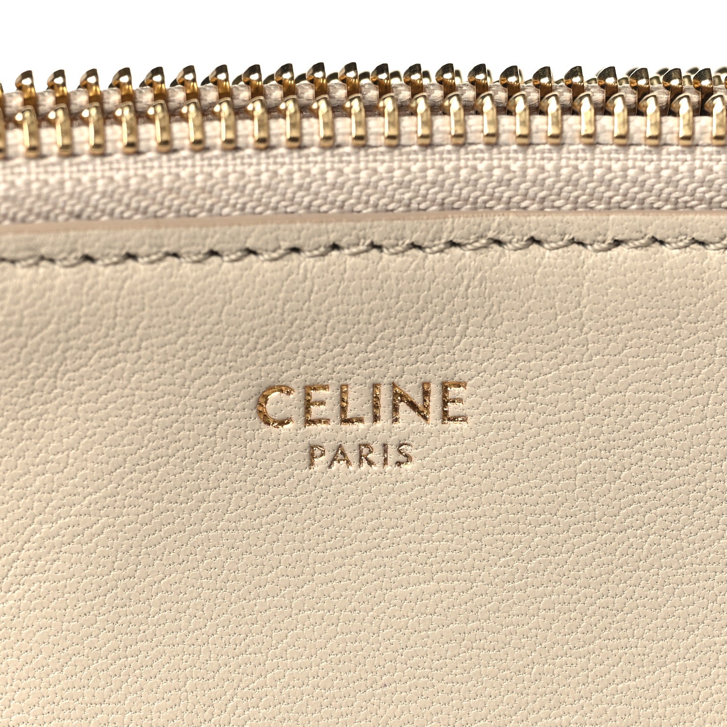 Celine Lambskin Large Trio Crossbody Bag Beige 8 of 10