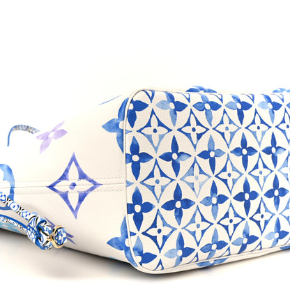 Louis Vuitton Monogram Giant By The Pool 2.0 Neverfull MM Blue 8 of 9