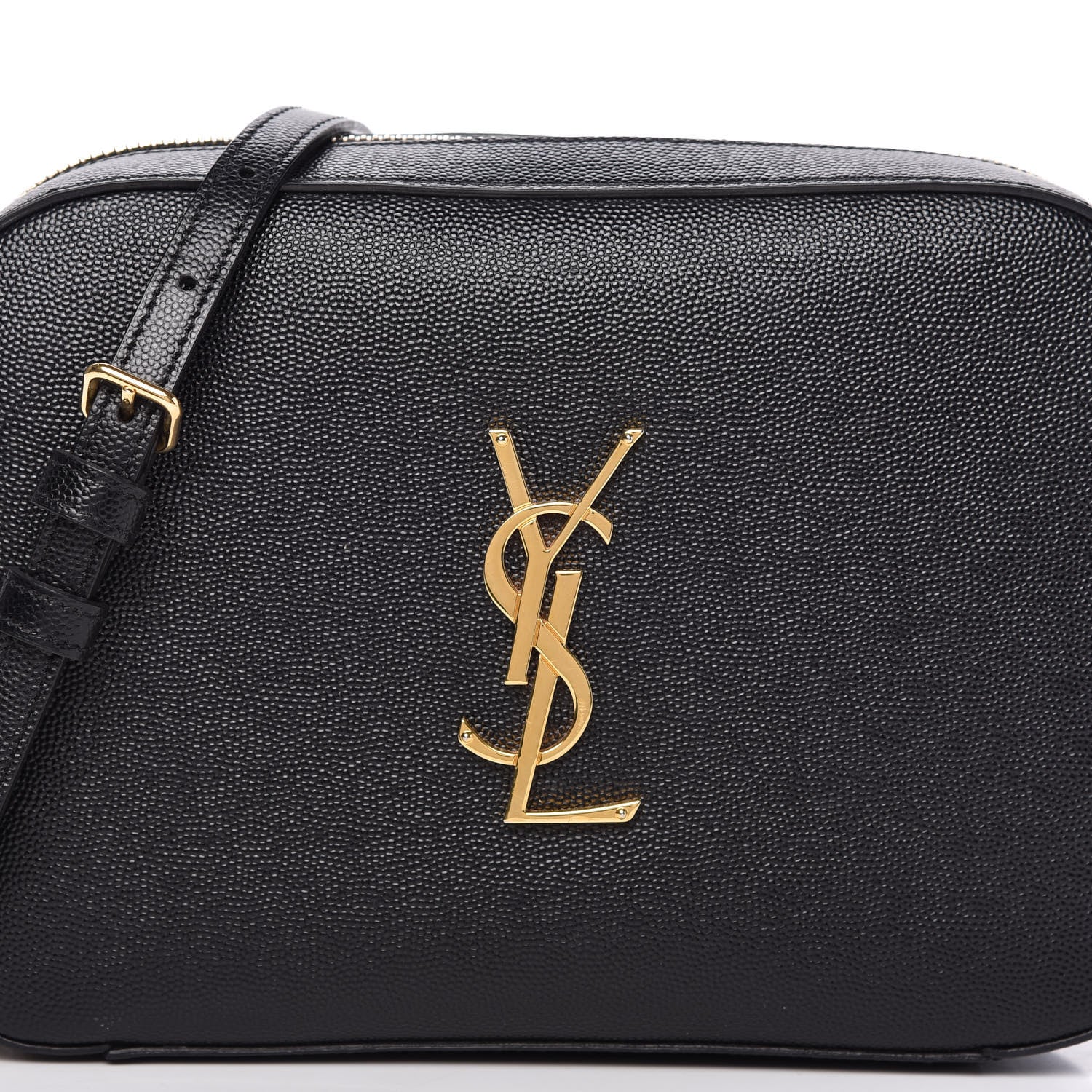 Saint Laurent Grain De Poudre Medium Classic Monogram Camera Bag Black 9 of 9