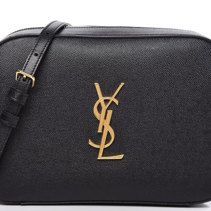 Saint Laurent Grain De Poudre Medium Classic Monogram Camera Bag Black 9 of 9