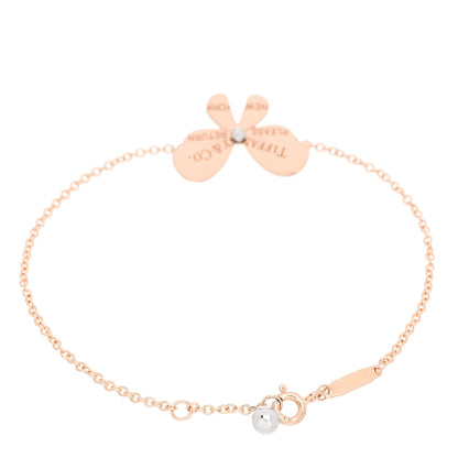 Tiffany 18K Rose Gold Sterling Silver Return to Tiffany Love Bugs Butterfly Bracelet 2 of 6