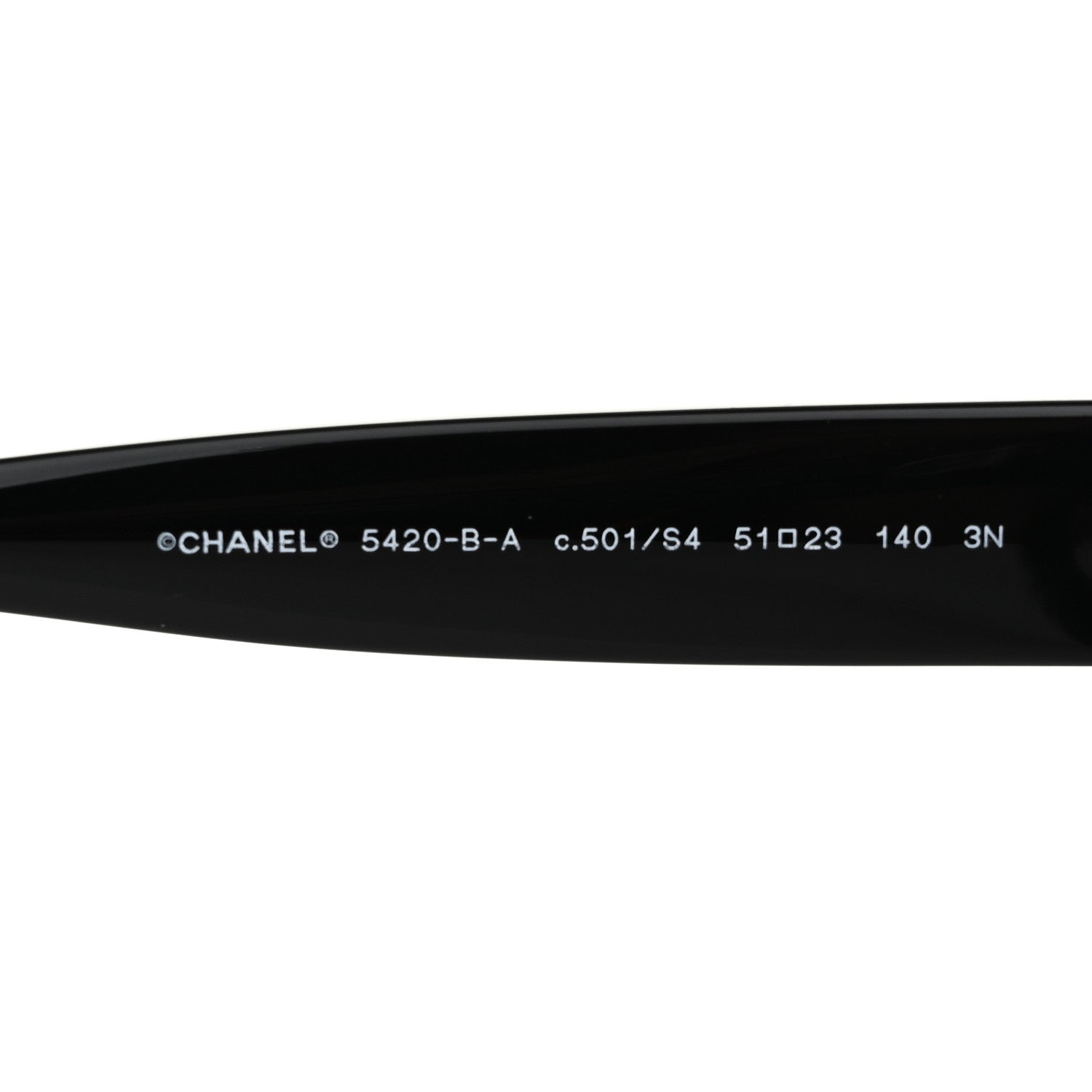 Chanel Crystal CC Sunglasses 5420-B-A Black 6 of 8
