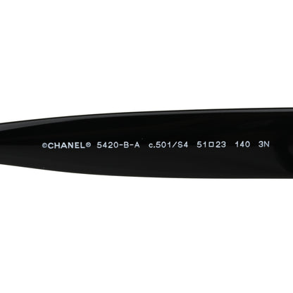 Chanel Crystal CC Sunglasses 5420-B-A Black 6 of 8
