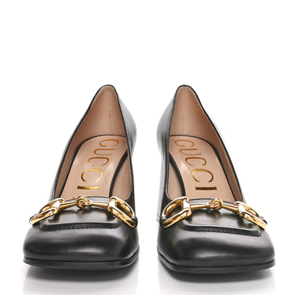 Gucci Malaga Kid Horsebit 75mm Pumps 38.5 Black 3 of 10