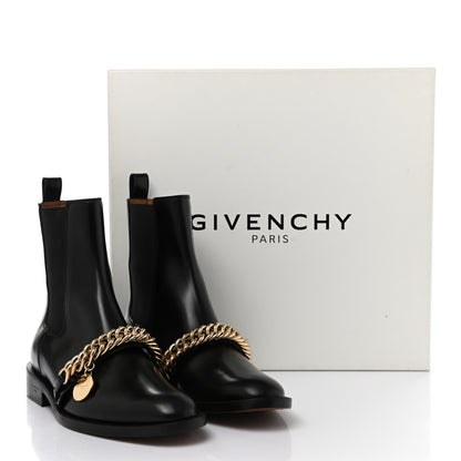 Givenchy Calfskin Chain Chelsea Boots 37 Black 12 of 12