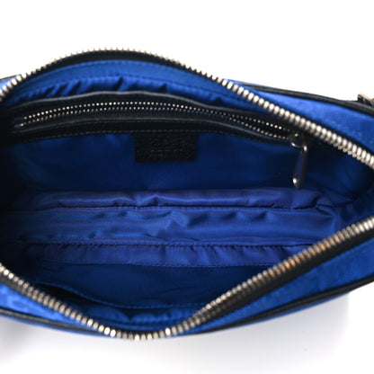 Gucci Econyl Nylon Monogram Off The Grid Belt Bag Guilted Blue Black 5 of 10