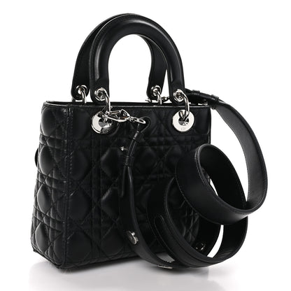 Christian Dior Lambskin Cannage Small Lucky Badges My Lady Dior Black 3 of 11