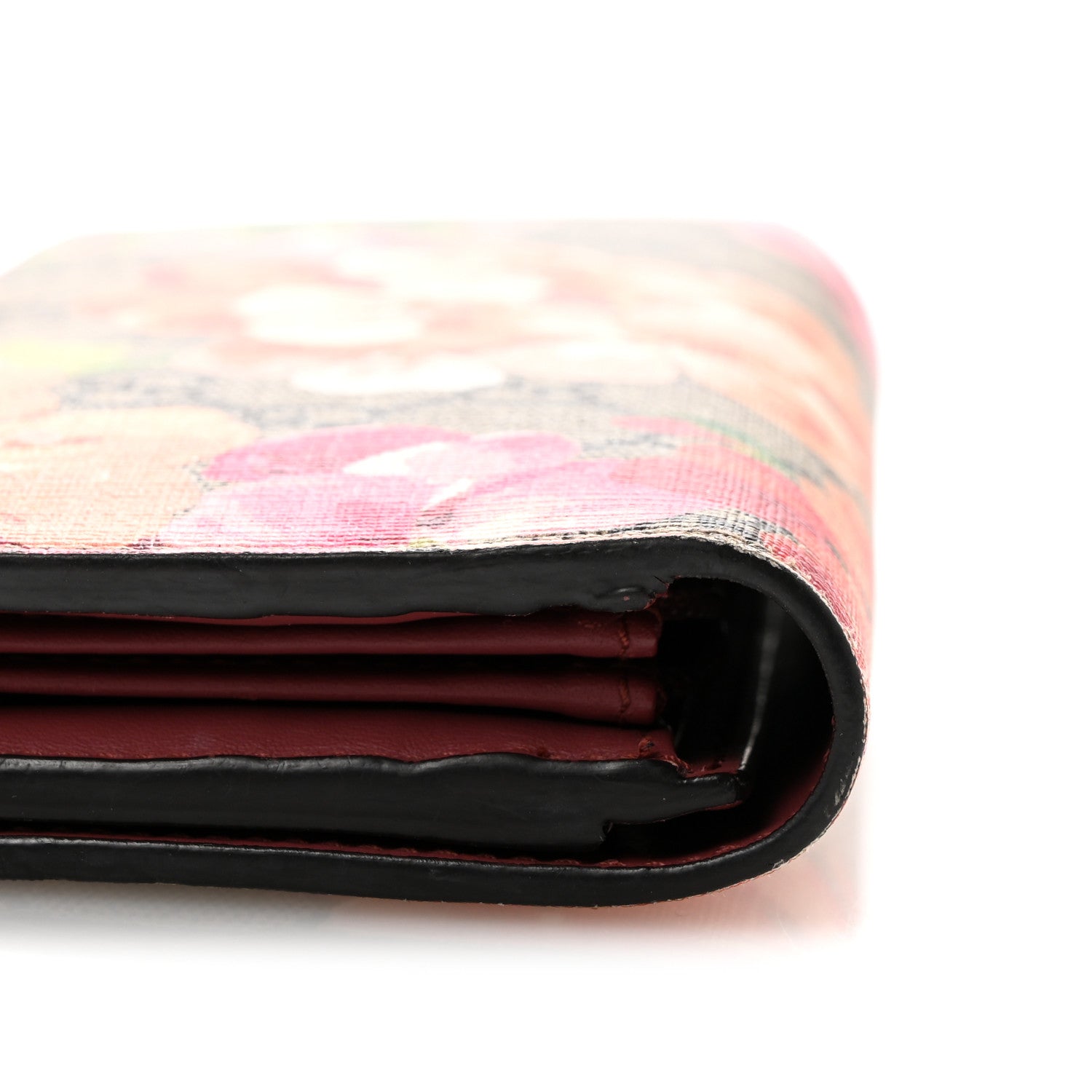 Gucci GG Supreme Monogram Blooms Continental Wallet Beige Multicolor Dry Rose 11 of 13