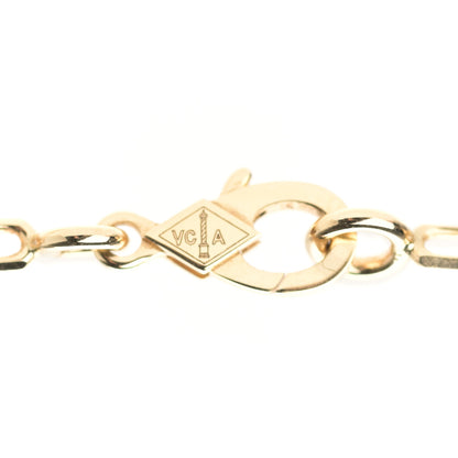 Van Cleef & Arpels 18K Yellow Gold Mother of Pearl Onyx 6 Motifs Magic Alhambra Necklace 4 of 6