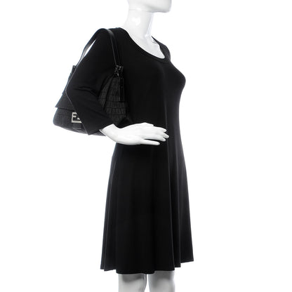 Fendi Zucchino Mama Baguette Black 2 of 6