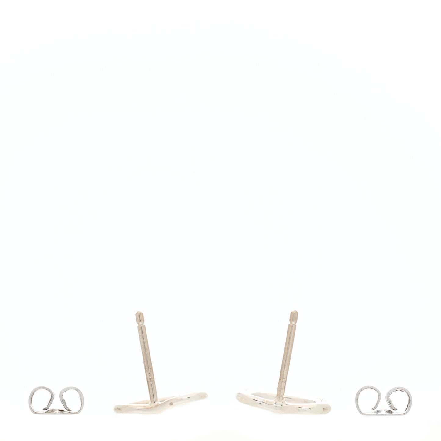 Sterling Silver 11mm Elsa Peretti Open Heart Earrings