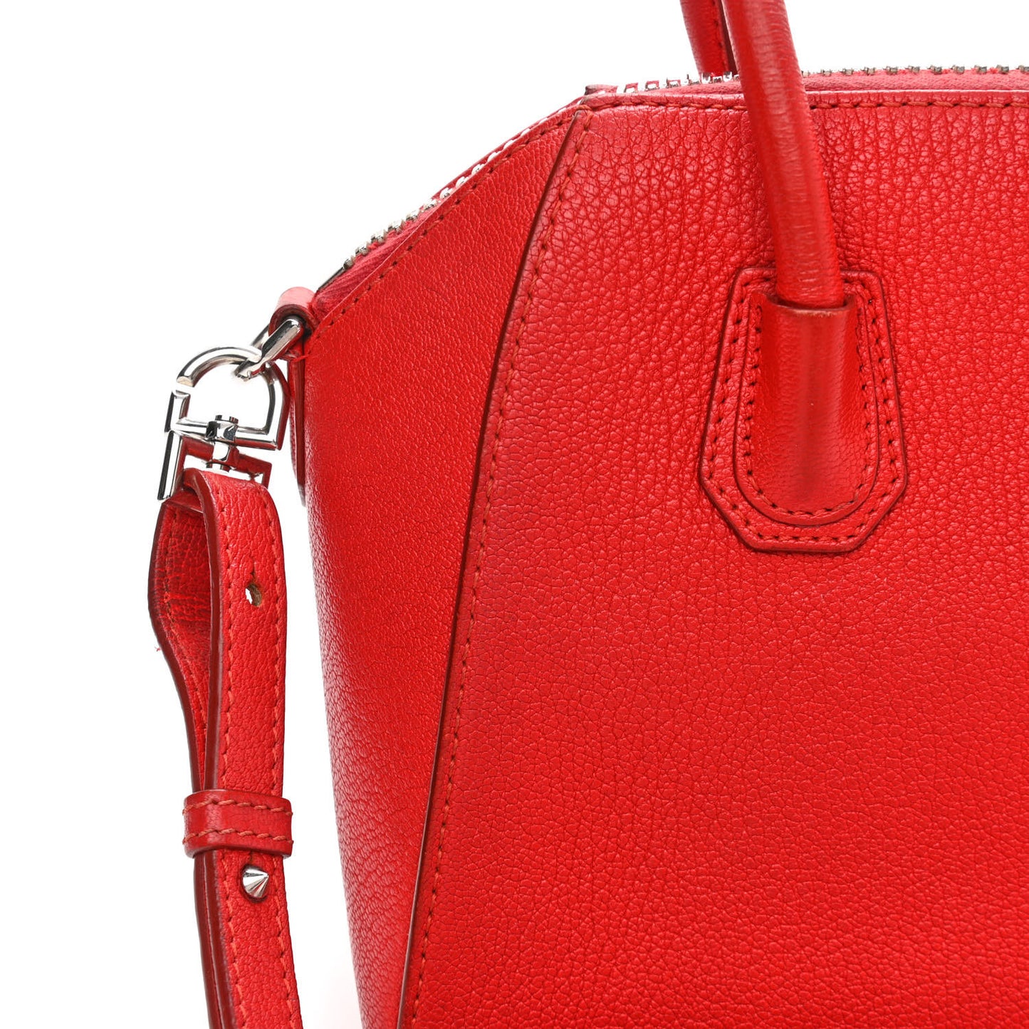 Sugar Goatskin Mini Antigona Red