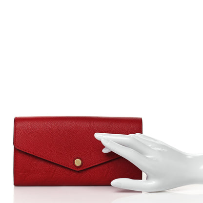Louis Vuitton Empreinte Sarah Wallet NM Cherry 2 of 8