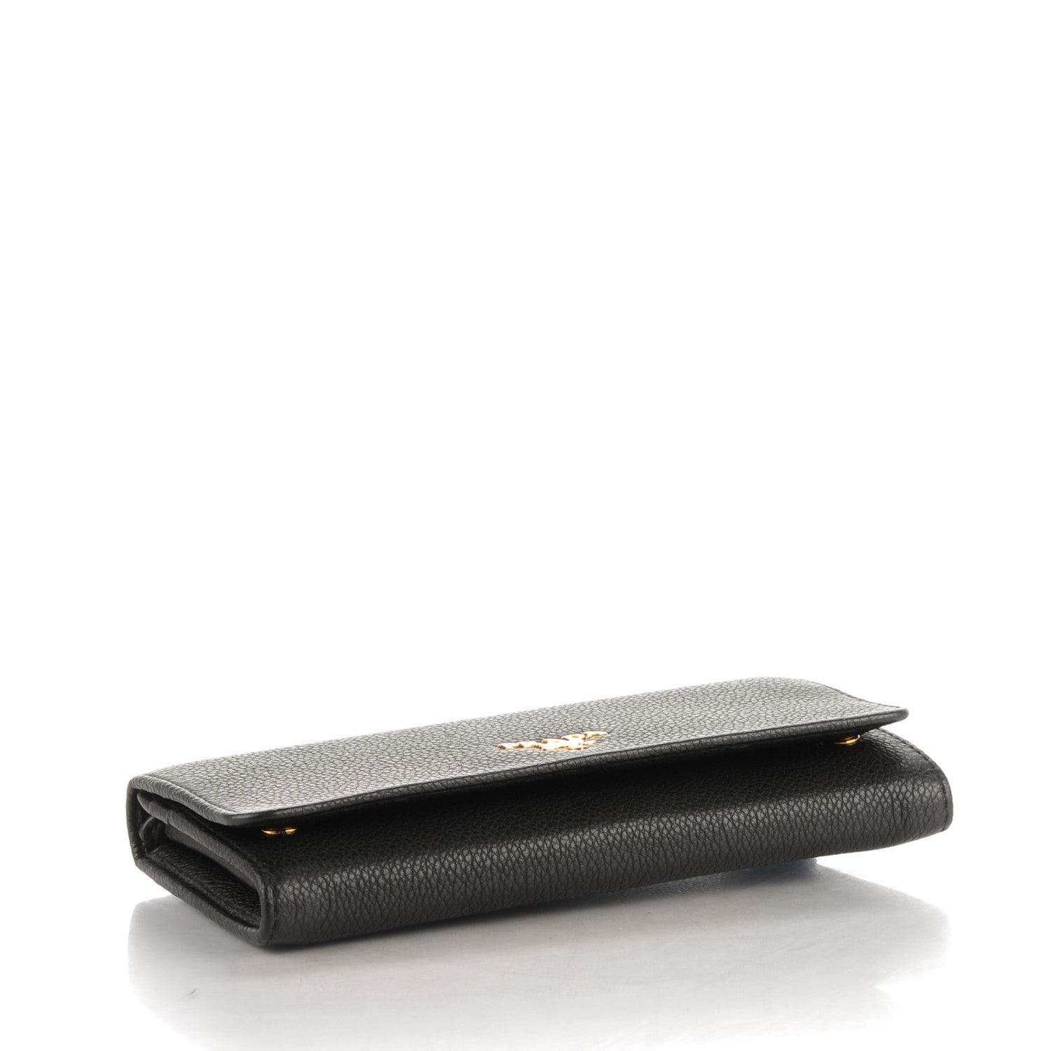 Prada Vitello Phenix Continental Flap Wallet Nero Black 4 of 9