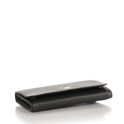 Prada Vitello Phenix Continental Flap Wallet Nero Black 4 of 9