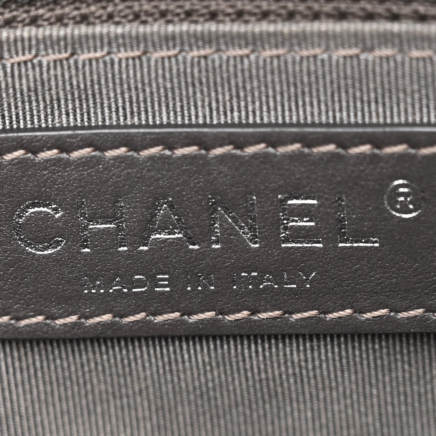 Metallic Grained Calfskin Quilted Medium Casual Rock Flap Charcoal