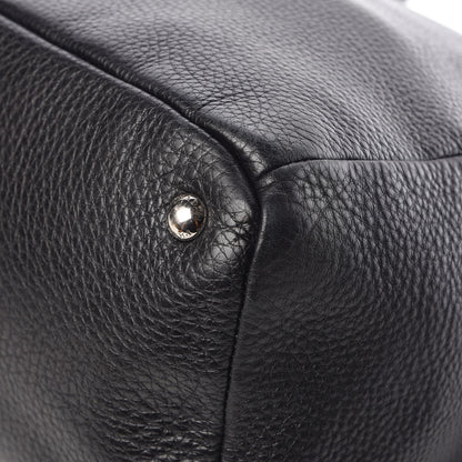 Prada Vitello Daino Tote Black 10 of 13