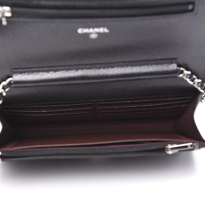Chanel Caviar Quilted Wallet On Chain WOC Black 4 of 10