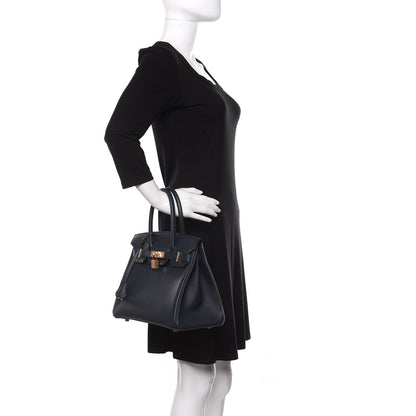 Hermes Epsom Birkin 30 Bleu Indigo 2 of 10