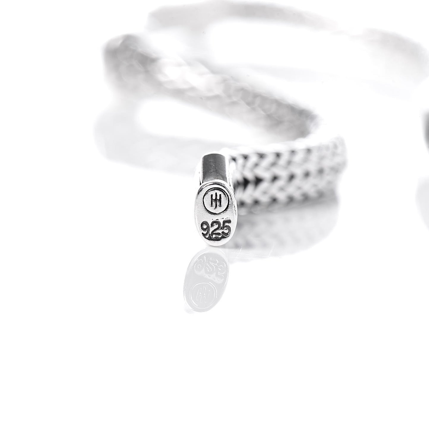 Sterling Silver 4mm Bamboo Chain Bracelet