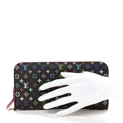 Louis Vuitton Monogram Multicolor Insolite Wallet Black Grenade 2 of 9