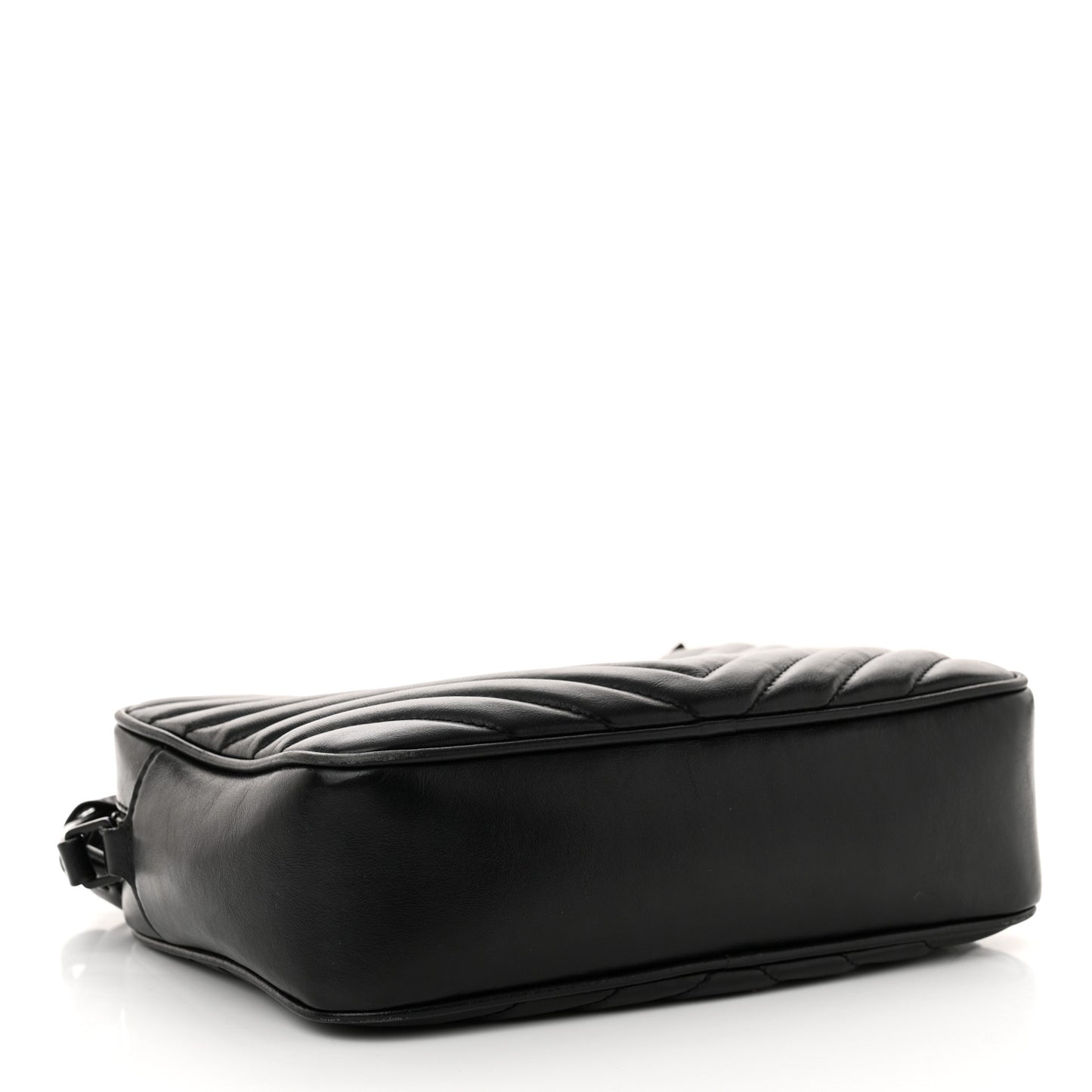 Calfskin Matelasse Monogram Monochrome Lou Camera Bag Black