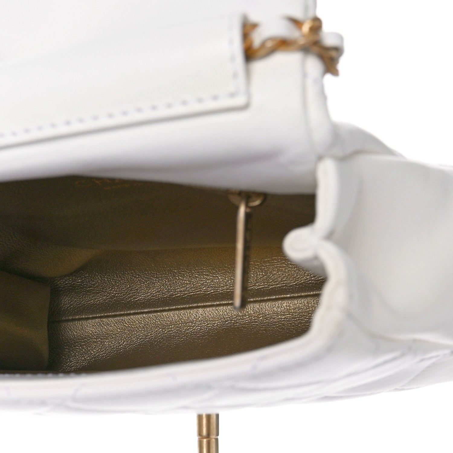 Chanel Lambskin Quilted Side-Packs White 6 of 12