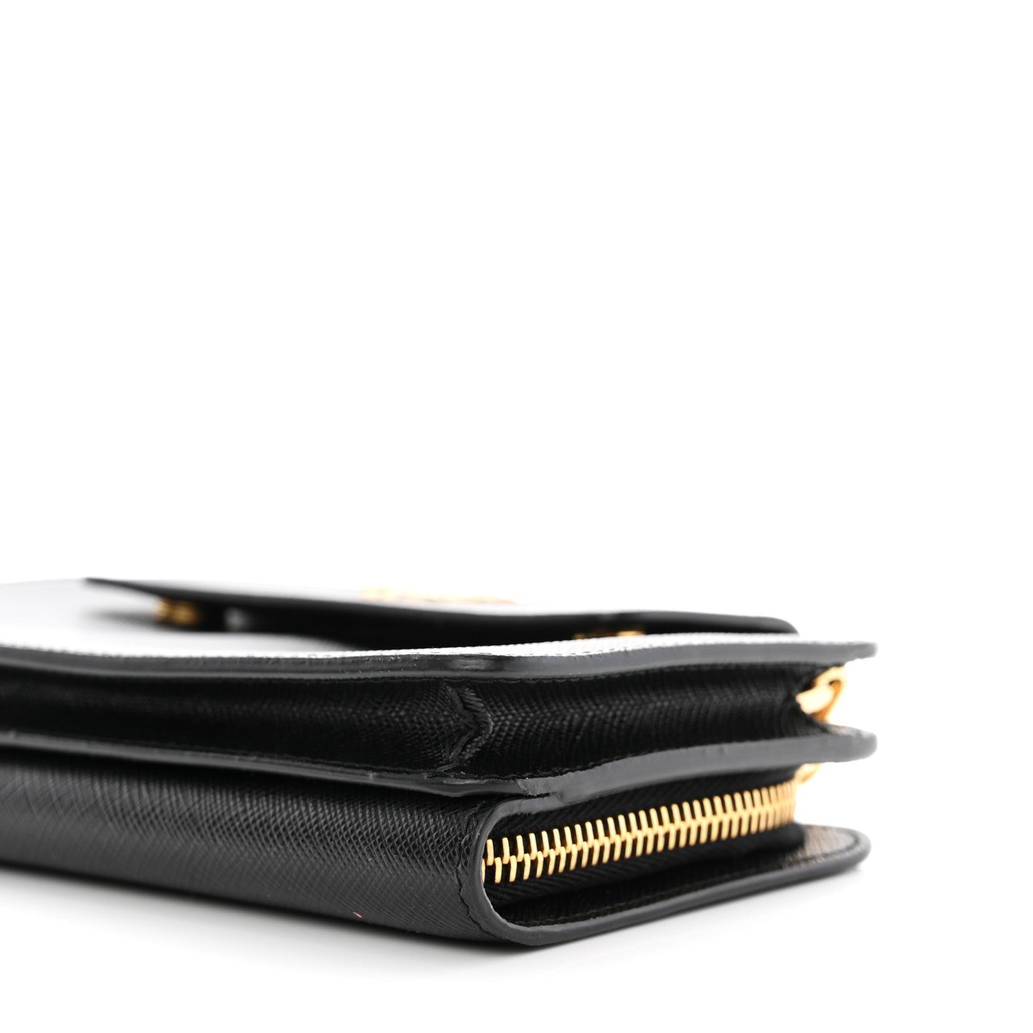 Prada Saffiano Metal Oro Phone Case Black 11 of 12