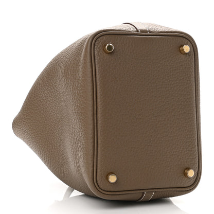 Hermes Taurillon Clemence Picotin Lock 18 PM Etoupe 4 of 11