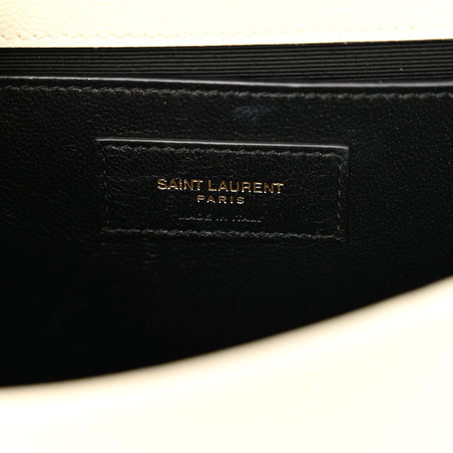 Saint Laurent Grain De Poudre Small Classic Monogram Kate Tassel Satchel Blanc Vintage 6 of 10