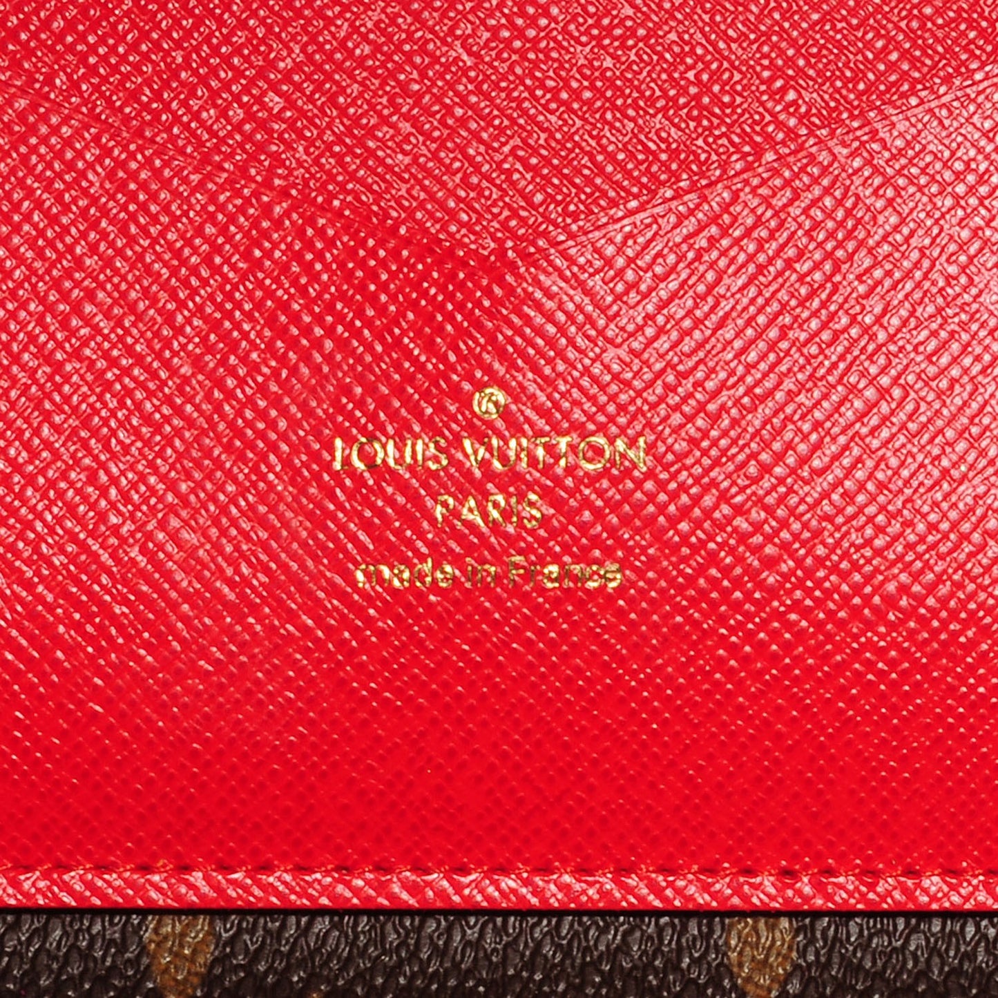 Monogram Daily Organizer Red
