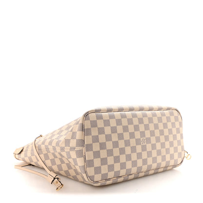 Louis Vuitton Damier Azur Braided Neverfull MM Pink 5 of 10