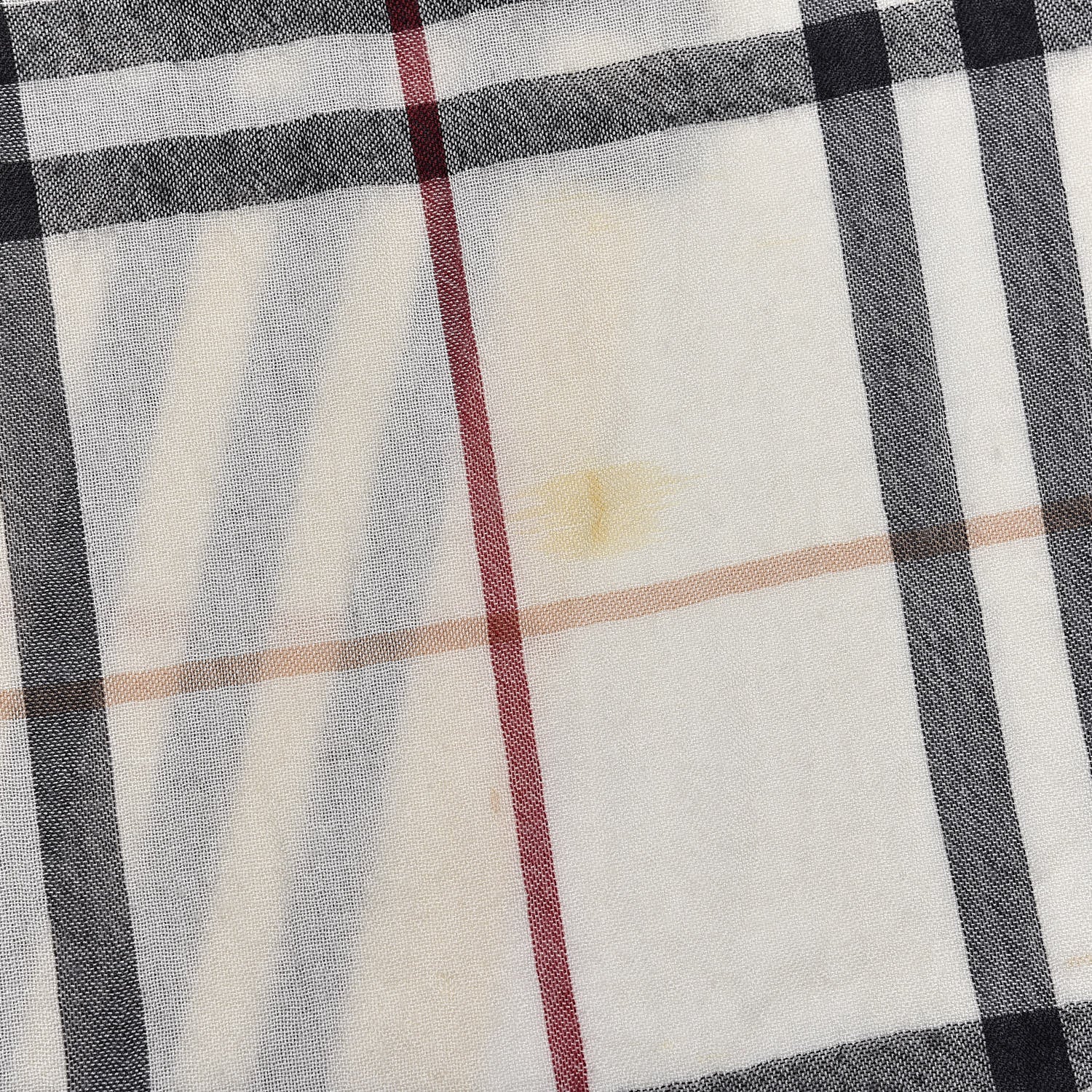 Burberry Wool Silk Gauze Giant Check Lightweight Scarf 5 of 6