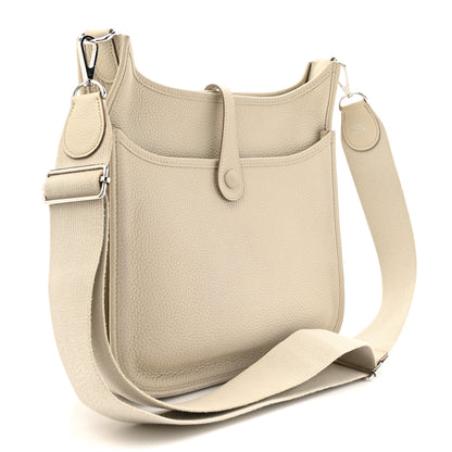 Hermes Taurillon Clemence EVELYNE III PM Beton 3 of 12