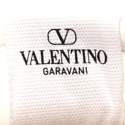 Valentino Garavani Calfskin Rockstud Untitled 57mm Platform Sneakers 38.5 White Pink PP 9 of 9