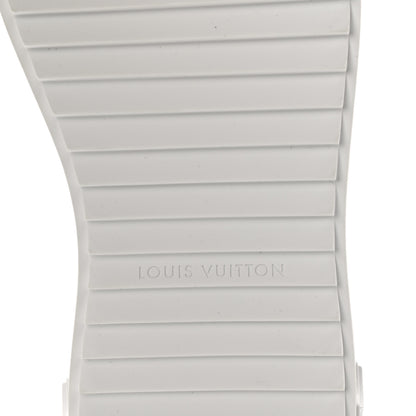 Louis Vuitton Lambskin Embossed Monogram Time Out Sneakers 37 White 8 of 10