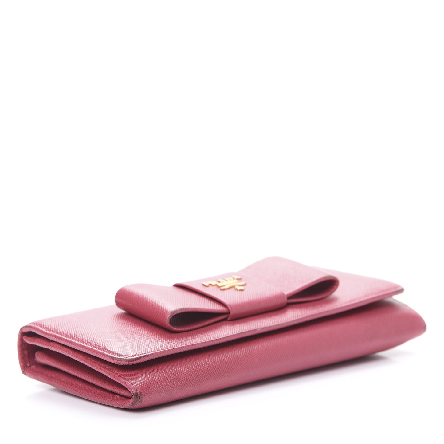 Saffiano Bow Continental Wallet Peonia