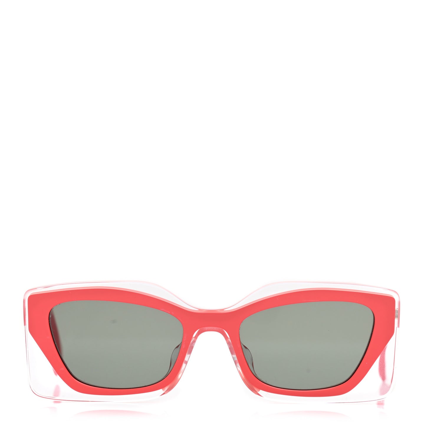 x SKIMS 53mm Rectangular Sunglasses Red