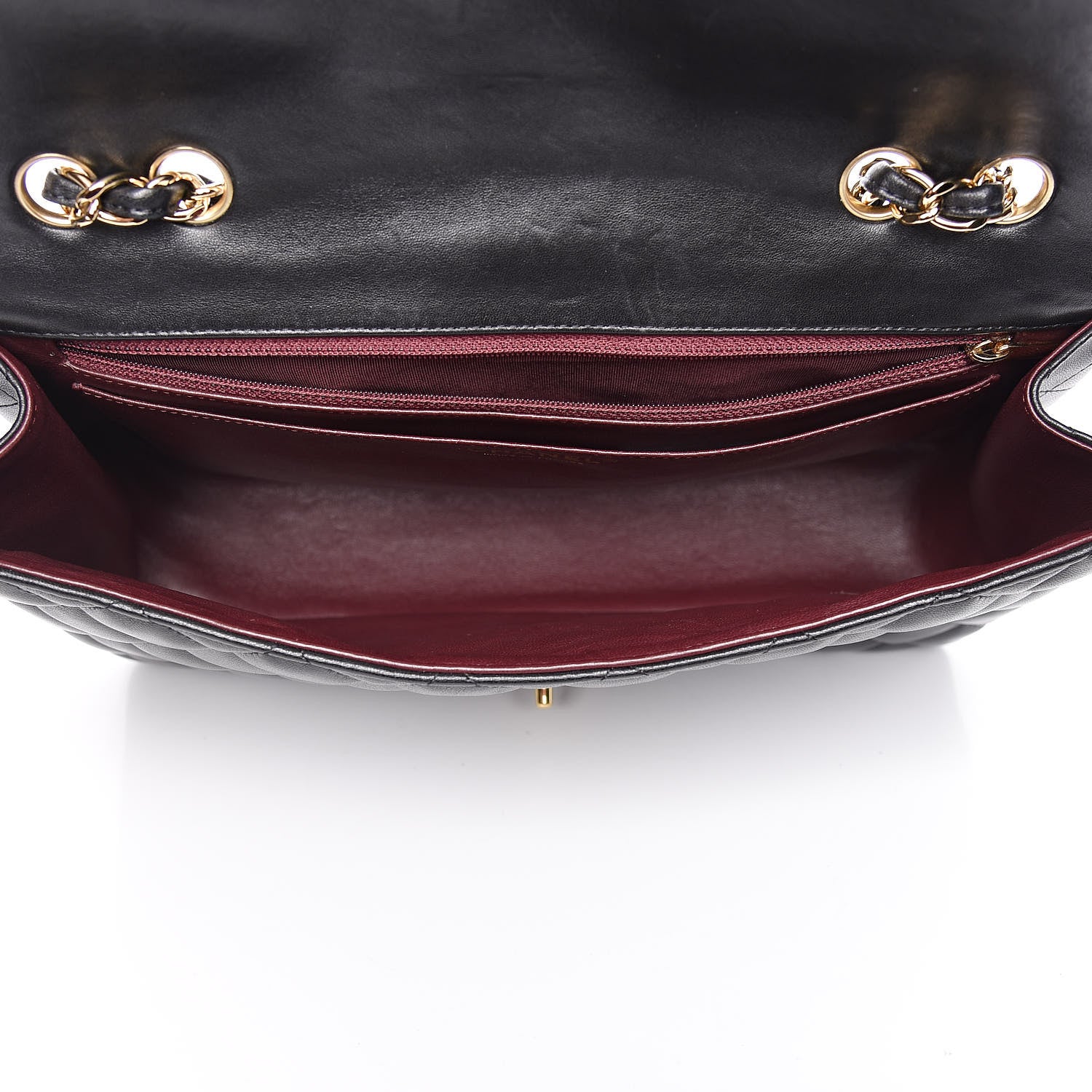 Chanel Lambskin Quilted Jumbo Single Flap Black 5 of 12