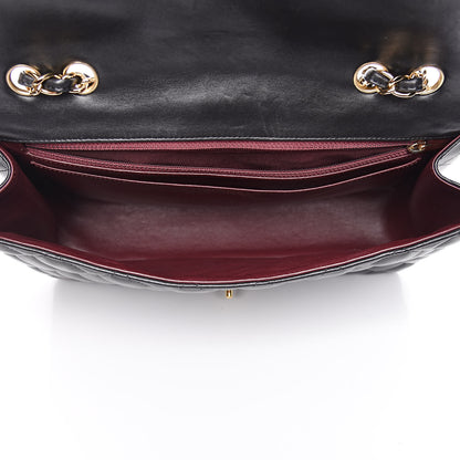 Chanel Lambskin Quilted Jumbo Single Flap Black 5 of 12
