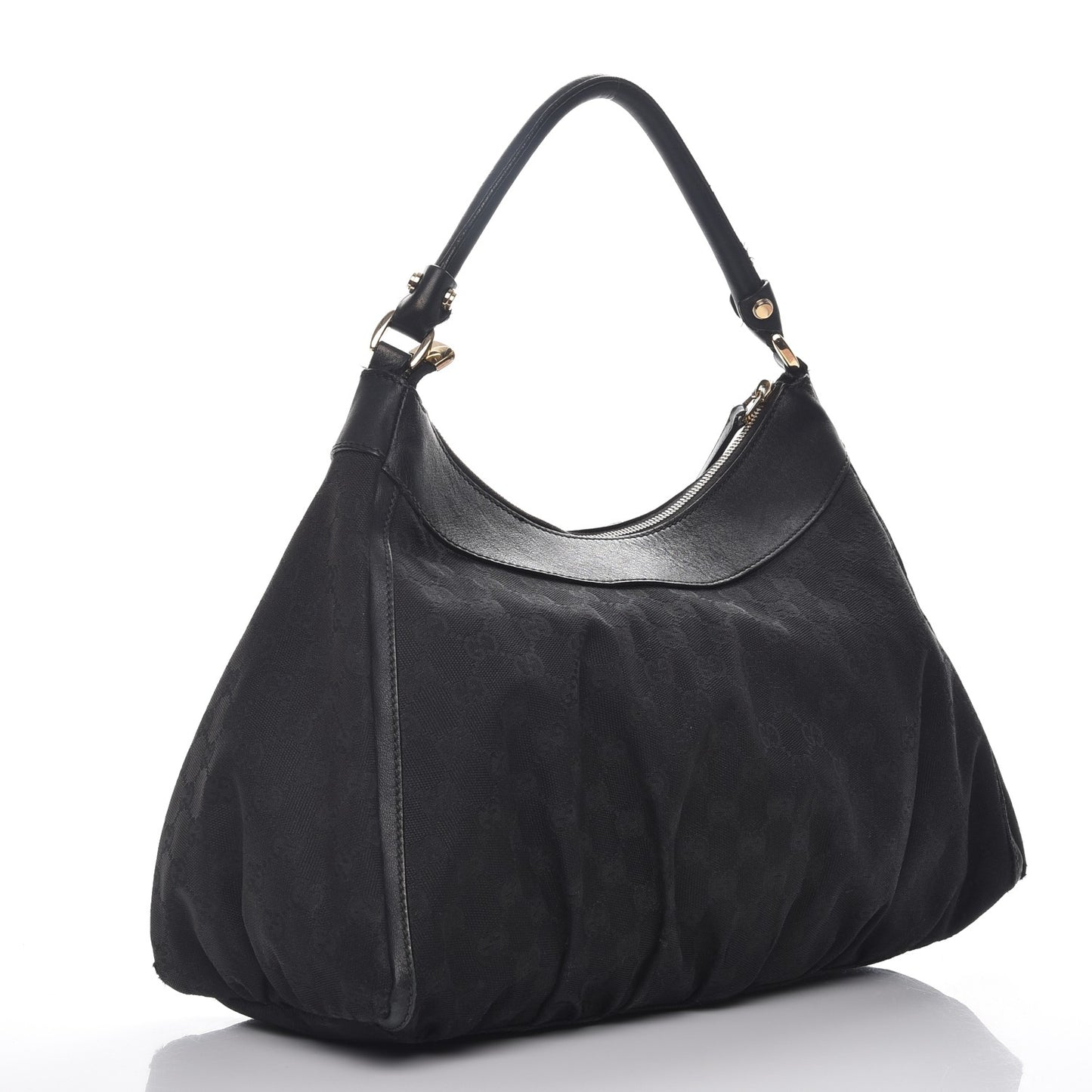 Monogram Large D Ring Hobo Black