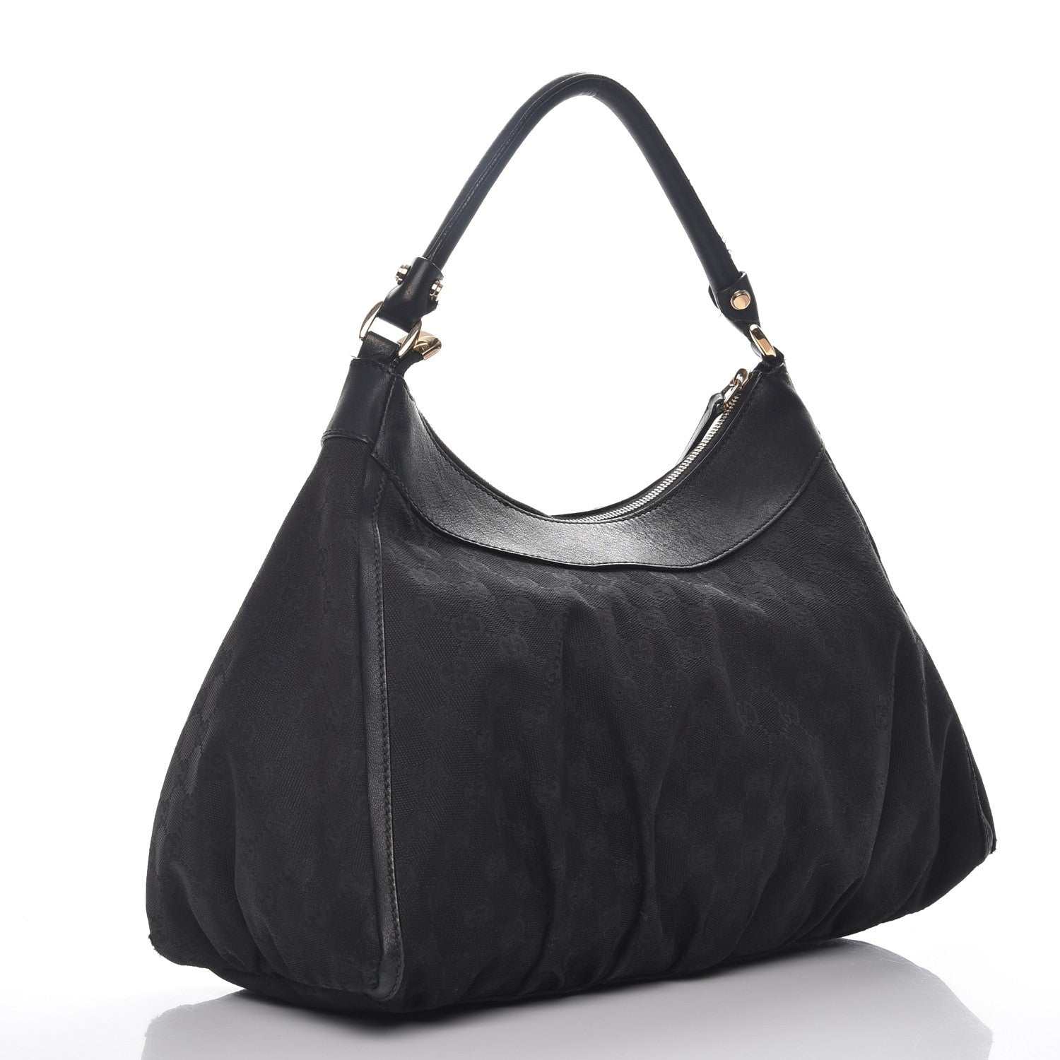 Gucci Monogram Large D Ring Hobo Black 3 of 14