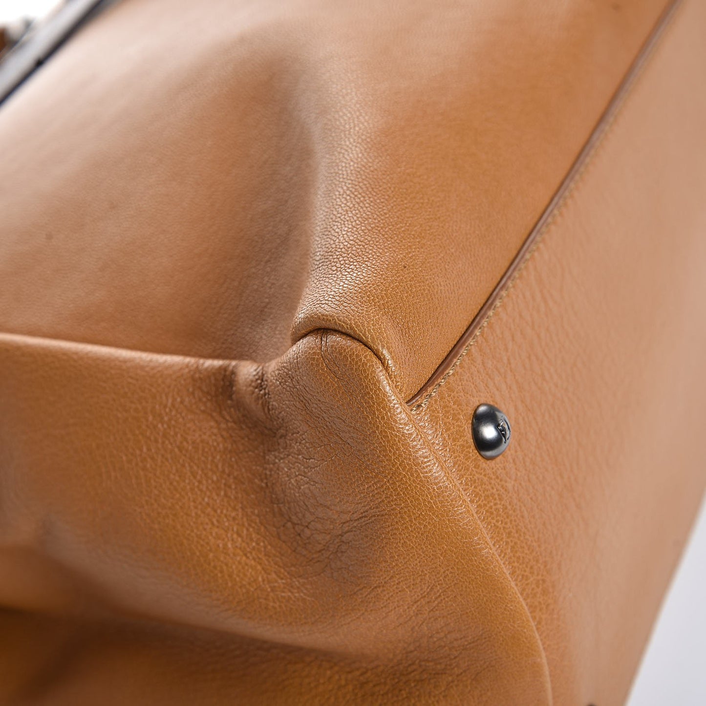 Goatskin Large Peekaboo Iconic Satchel Ocra
