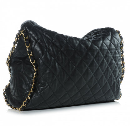 Chanel Calfskin Large Chain Me Hobo Black 3 of 7