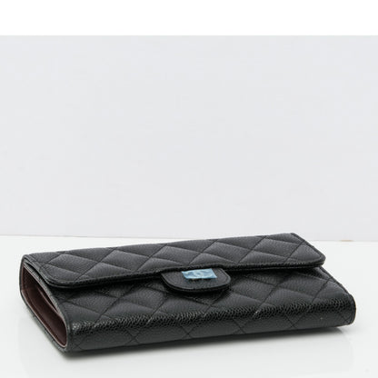 Chanel Caviar Quilted Large Flap Wallet Black 4 of 8