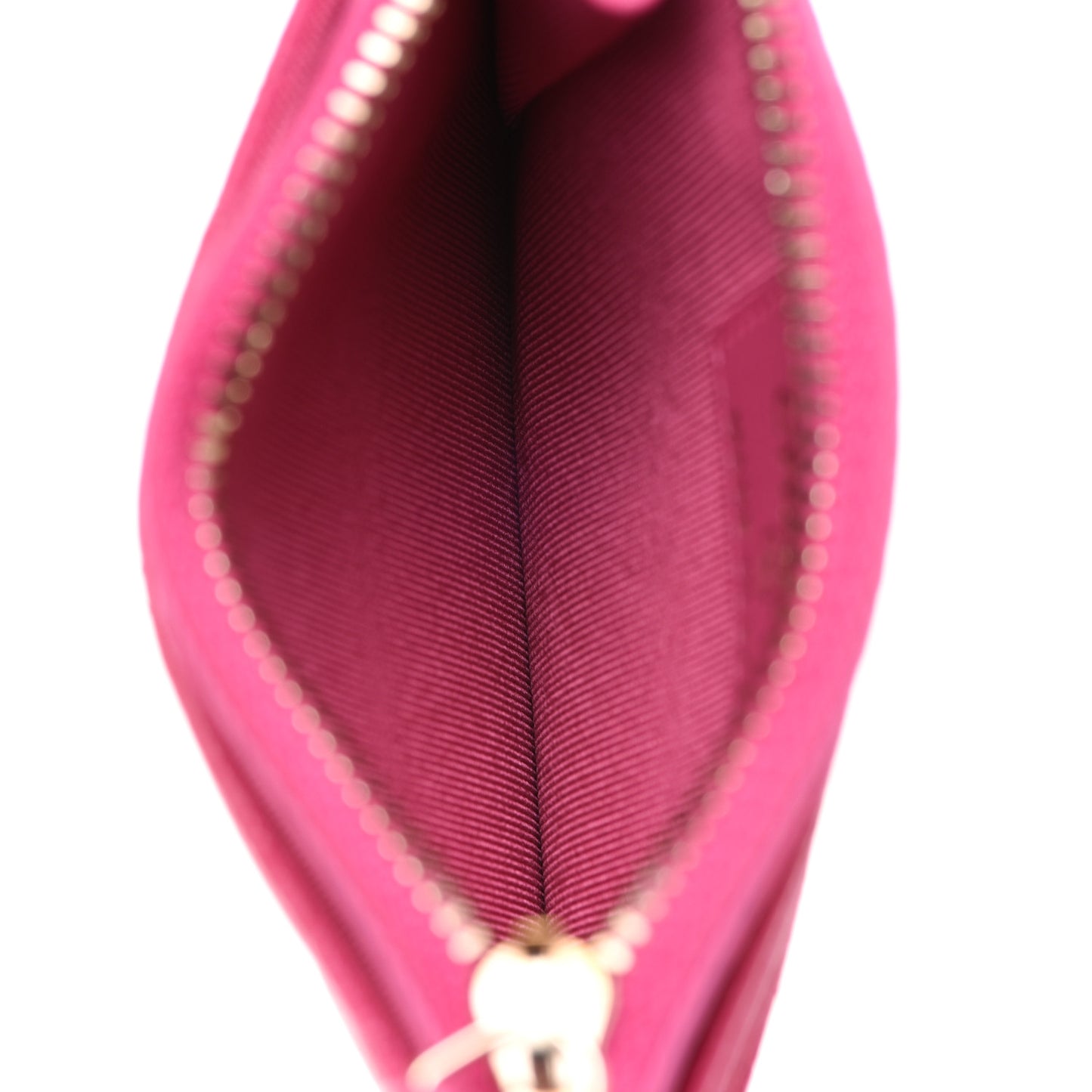 Caviar Quilted CC Zip Card Holder Pink